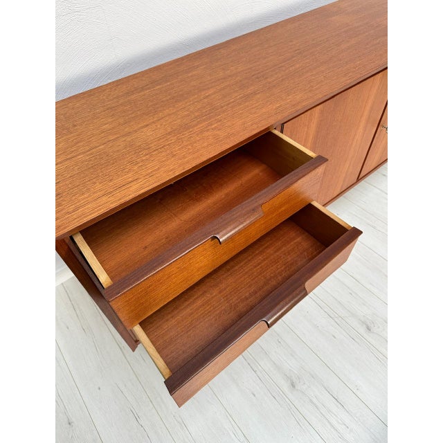 Large Mid-Century Minimalist Teak Sideboard, 1960s For Sale - Image 11 of 16