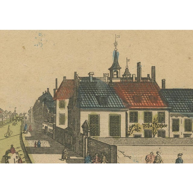 G.J. Probst, Optical View of Delft Canal, 1781 For Sale - Image 3 of 8