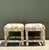 Vintage Printed Paper Napkin Low Stools - A Pair For Sale In West Palm - Image 6 of 12