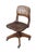 Antique Victorian walnut desk chair featuring a slatted back with rotating seat and swivel castors. These chairs date back...