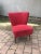Red Cocktail Chair, 1950s For Sale - Image 6 of 7