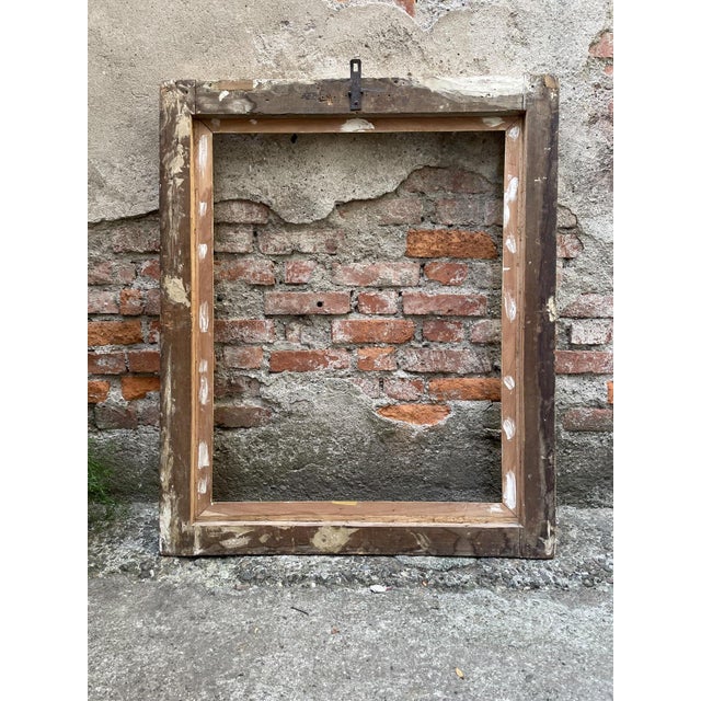 Antique 17th-Century Carved and Gilded Emilian Frame For Sale - Image 10 of 11