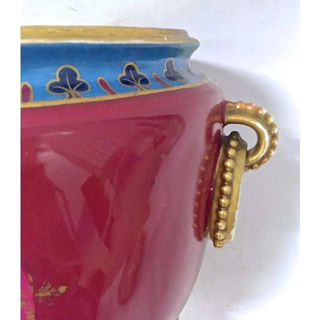 Magenta Antique Porcelain Classical Theme Foot Bath For Sale - Image 8 of 8