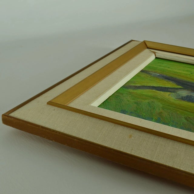 R. Dagstrom, Swedish Painting of Dancing Women in Green Field, Oil on Canvas, Framed For Sale - Image 17 of 18