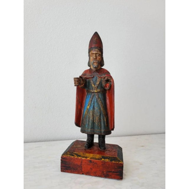 18th/19th Century Spanish Colonial Altar Figure For Sale - Image 11 of 11