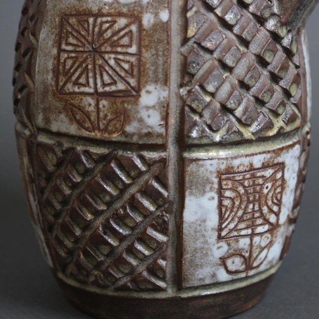 Vintage French Ceramic Pitcher by Alexandre Kostanda, 1960s For Sale - Image 12 of 15