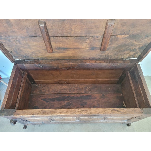 A remarkable survivor from 17th century Spain, this hand-built dowry chest (arca) predates the widespread use of nails in...