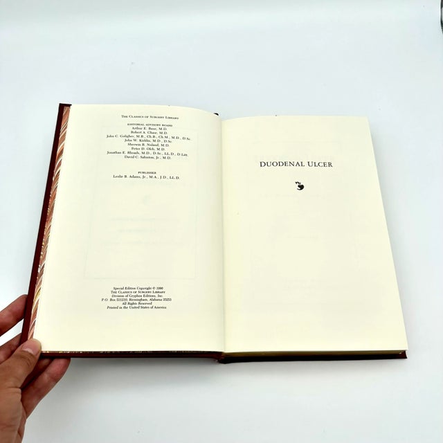 Late 20th Century Limited Edition Red & 22k Gold Leather Bound Medicine Books a Pair For Sale - Image 12 of 12