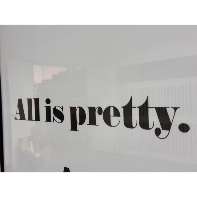 White Andy Warhol "All Is Pretty" Exhibition Poster Print, Framed For Sale - Image 8 of 12