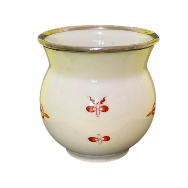 Meissen Porcelain Meissen Red Court Dragon Design Jar / Vase For Sale - Image 4 of 8
