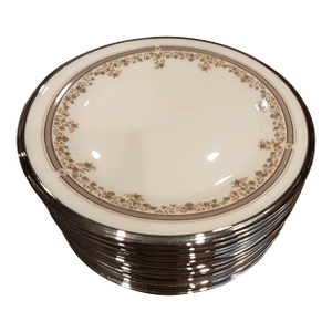 Lenox Lace Point China Bread Plates 12