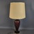Purple Ceramic Table Lamp with Floral Fabric Lampshade, 1960s For Sale - Image 3 of 15