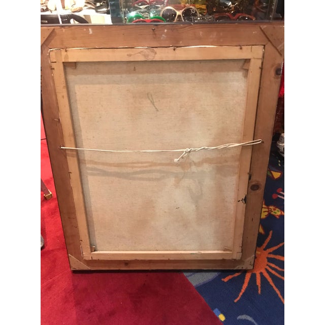 Mid 20th Century Expressionist Portrait Oil Painting of a Woman Wearing a Hat, Framed For Sale In Miami - Image 6 of 7