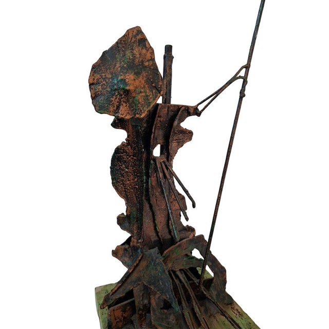 Vintage Brutalist Copper Sculpture, 1960 For Sale - Image 10 of 12