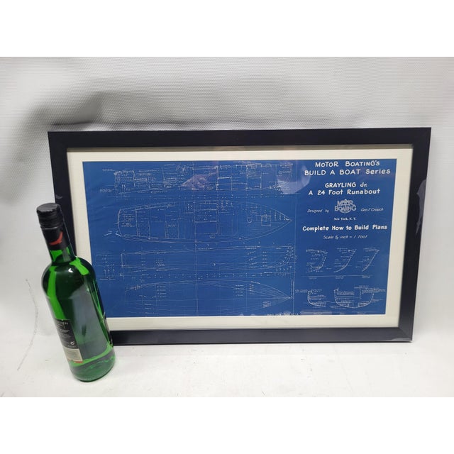 Boat Blueprint of the "Grayling JR" from Motor Boating Publications For Sale - Image 4 of 10
