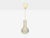 Limburg Glashütte, German Mid-Century Modern, Small Pendant Light, Textured Glass, Plastic, Germany, 1970s A textured...