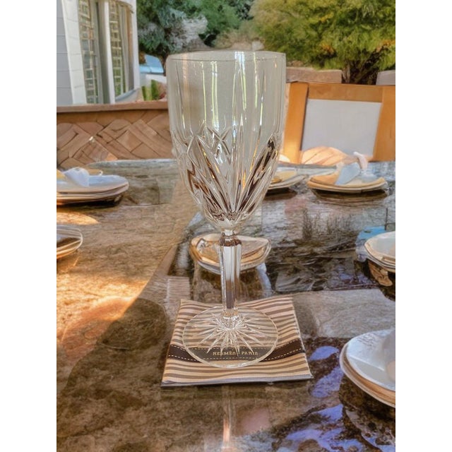 Bespoke Cocktail Napkins (Gray/White With Hermes Brown Ribbon) - Set of 4 For Sale - Image 4 of 6