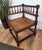 Wood Italian Neoclassic Carved Wooden Corner Chair, 1950s For Sale - Image 7 of 9