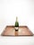 Hollywood Regency Red Metal Tray with Floral Decoration, France, 1950s For Sale - Image 3 of 10
