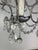French (4) Light Rock Crystal Beaded Chandelier C. 1930's For Sale - Image 9 of 11