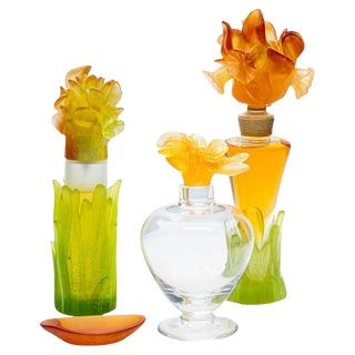 Parfum Bottles from Daum, 1980, Set of 4 For Sale
