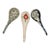Set of 3 Asian Ceramic Serving Spoons Hand Painted With Floral & Fish Motifs For Sale
