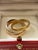 A beautiful cartier trinity ring in three golds, weighing 11.8 grams. Signed inside 750 cartier 56 (corresponding to the...