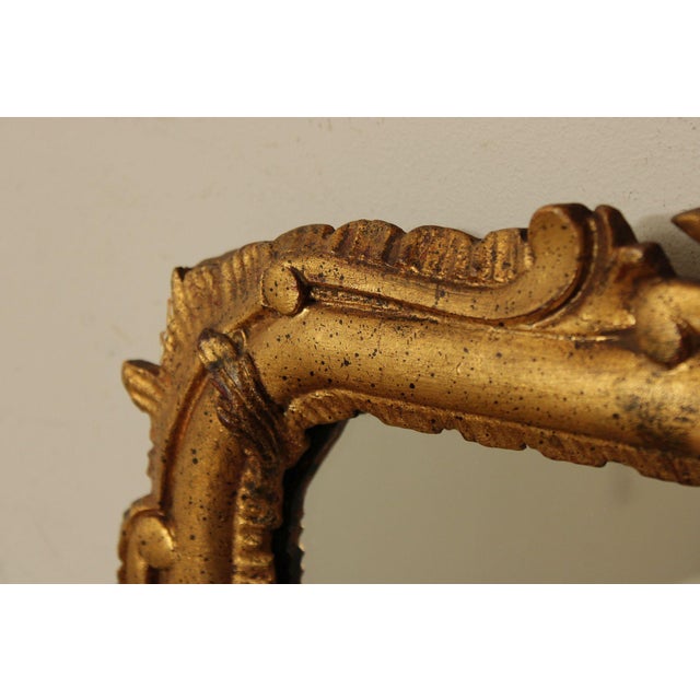 Vintage Italian Carved Giltwood Wall Mirror For Sale In Philadelphia - Image 6 of 17