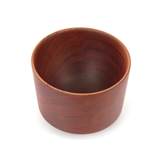 1950s Vintage Danish Bowl in Solid Teak, 1950s For Sale - Image 5 of 7