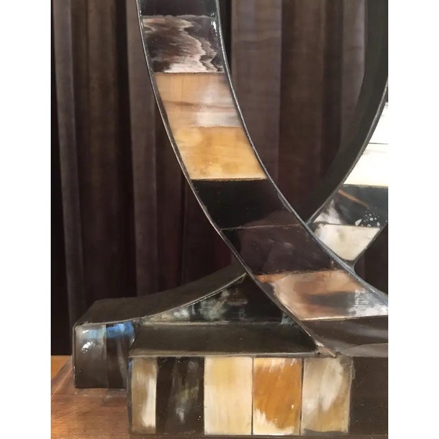 1980s Faux Tessellated Horn Table Lamps - a Pair For Sale In Dallas - Image 6 of 11