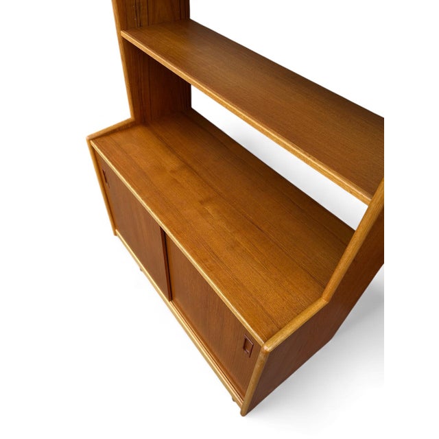 Wood Scandinavian Bookshelf in Teak, 1960s For Sale - Image 7 of 11