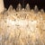 Modernist Handblown Murano Glass Polyhedral Drum Chandelier with Nickel Fittings For Sale - Image 9 of 10