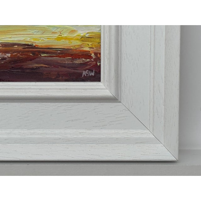 Afterglow - Miniature Abstract Landscape Art Study by Contemporary Artist 2025 For Sale - Image 9 of 11