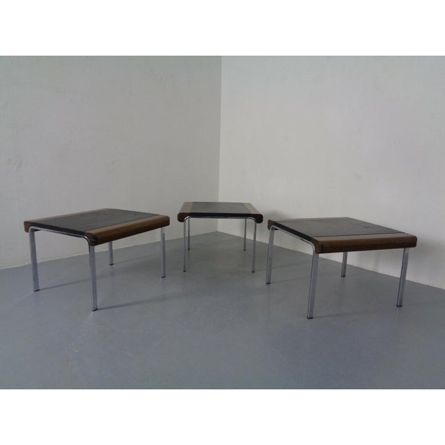 1200 Eurochairs & Tables by Hans Eichenberger for Girsberger, Switzerland, 1970s, Set of 8 For Sale - Image 11 of 13