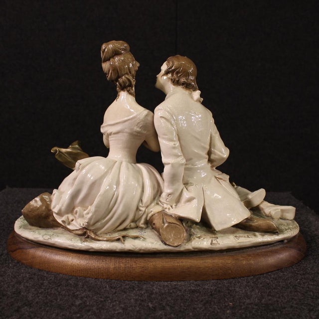 Ceramic Ceramic Figurine by B. Merli for Capodimonte, 1981 For Sale - Image 7 of 13