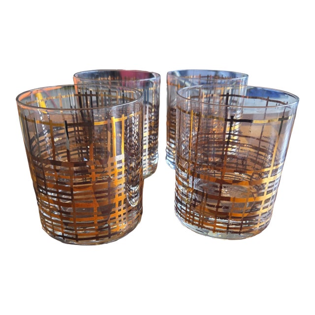 Vintage Krosno Poland Bar Glasses - Set of 4 For Sale