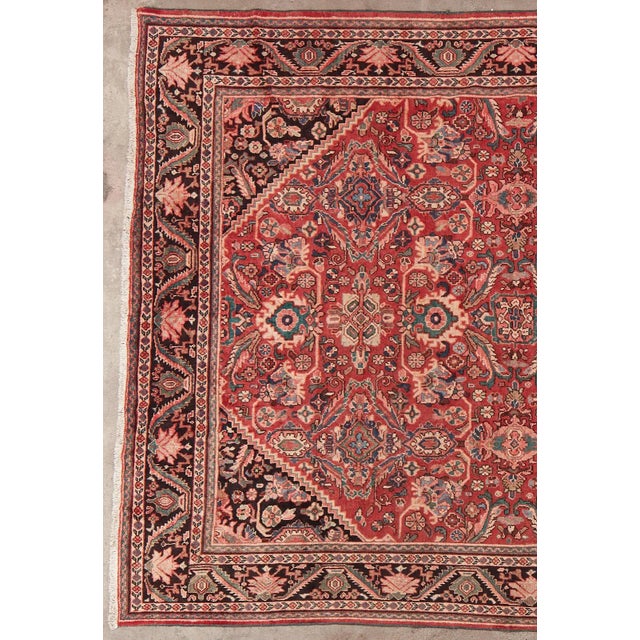 Modern Vintage Persian Mahal Wool Rug For Sale - Image 3 of 13