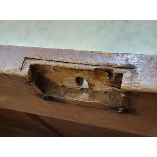 Primitive Antique Red Pennsylvania Painted Blanket Chest For Sale - Image 9 of 10