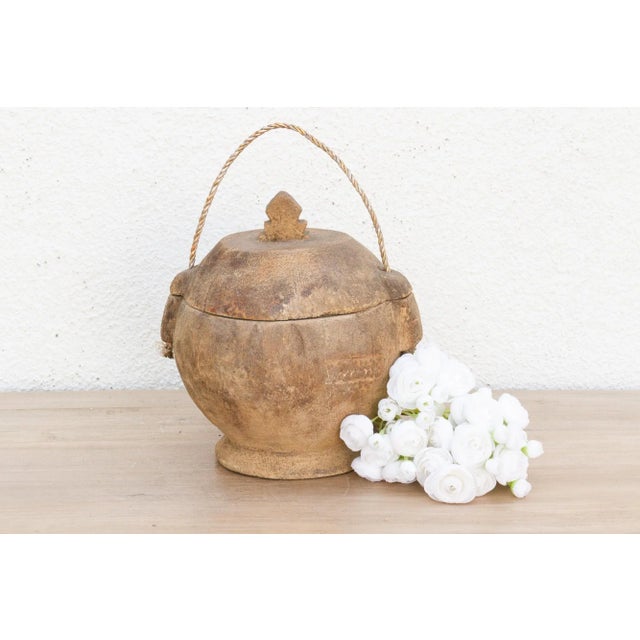 Antique Asian Wood Food Bowl For Sale - Image 9 of 9
