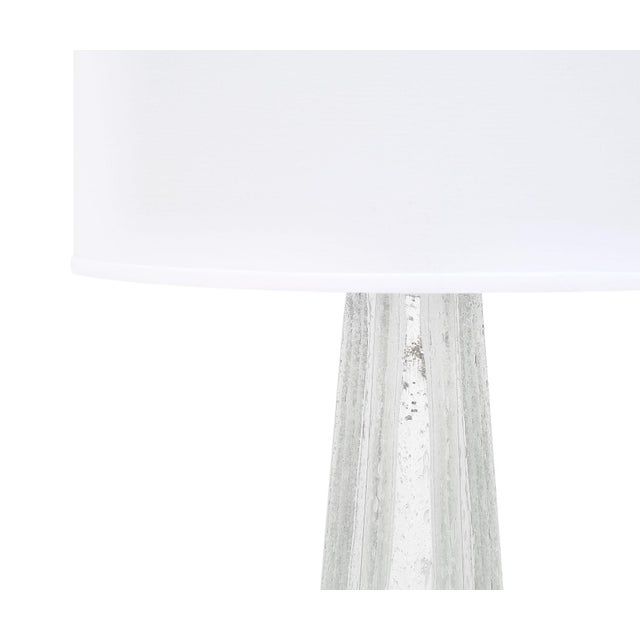 Modern Silver Leaf Murano Pulegoso Glass Lamps - a Pair For Sale - Image 3 of 10