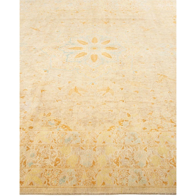 Solo Rugs Mogul, One-of-a-Kind Hand-Knotted Area Rug - Ivory, 8' 3" x 10' 7" For Sale - Image 4 of 8