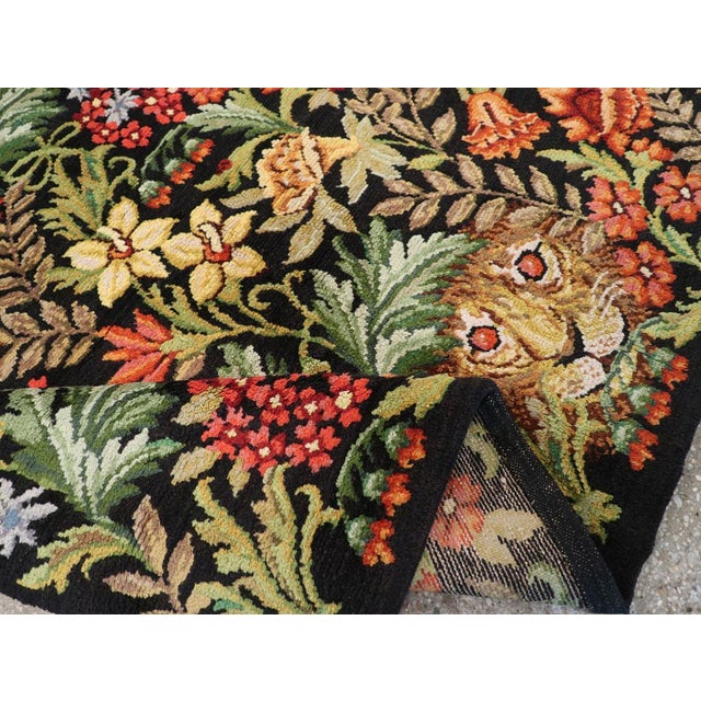 Mid-20th Century Handmade Portuguese Piled Accent Rug For Sale In New York - Image 6 of 7