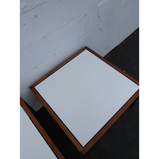 Knoll Mid Century Modern Pair of Large Side End Tables 6600 For Sale - Image 11 of 18