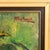 Mid 20th Century Mid 20th Century Belgium Green Canvas Painting For Sale - Image 5 of 15