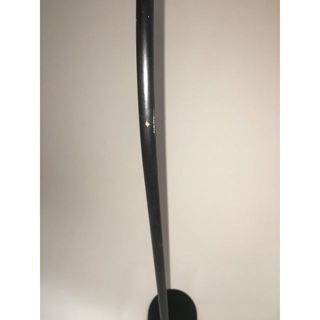 1980s Ron Rezek Black Postmodern 38" Floor Lamps - Set of 3 For Sale - Image 11 of 12