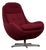 Vintage Burgundy Swivel Chair from Up Závody, 1960s For Sale
