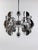 Space Age Chrome Chandelier in Crystal Glass Optic Lens by Oscar Torlasco, 1970s For Sale - Image 11 of 18