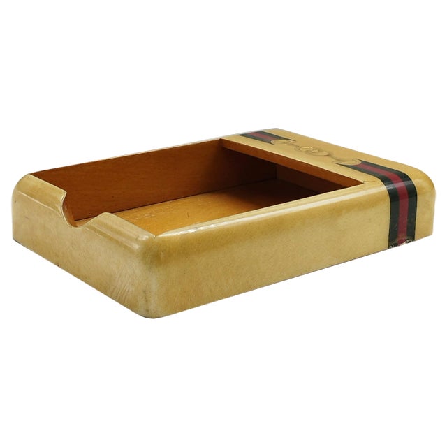 Italian Tidy Tray in Maple from Gucci, 1970s For Sale