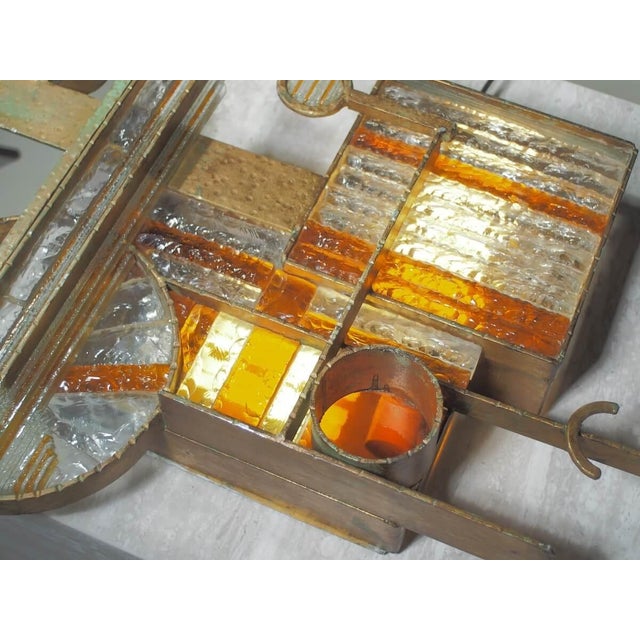 Poliarte Brutalist Wall Sconce by Albano Poli for Poliarte, Italy, 1970s For Sale - Image 4 of 15