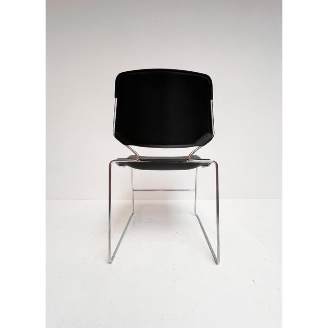 Vintage Black Matrix Chairs by Thomas Tolleson for Krueger, 1970s, Set of 6 For Sale - Image 9 of 17